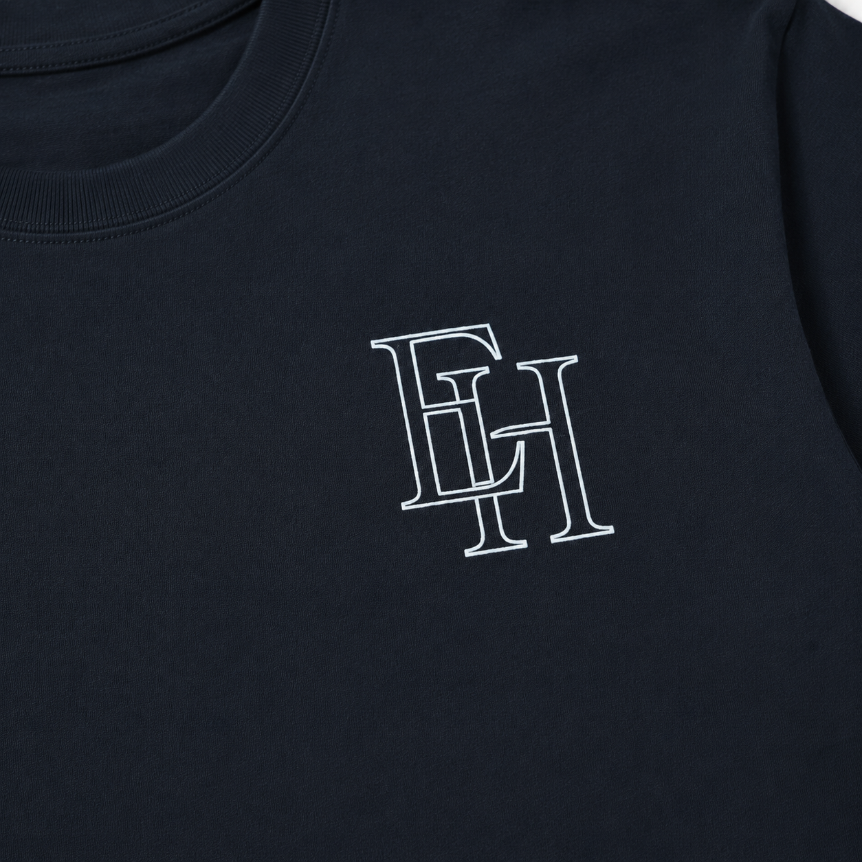Basic Oversized T-Shirt 001 (Navy Blue)