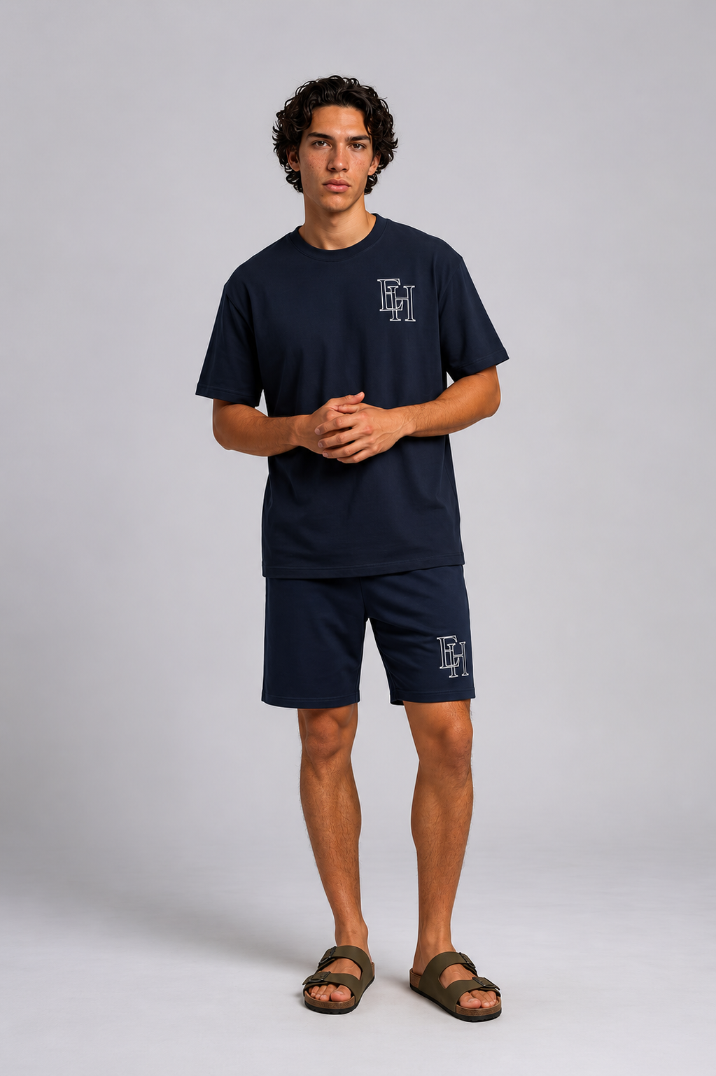 Basic Oversized T-Shirt 001 (Navy Blue)